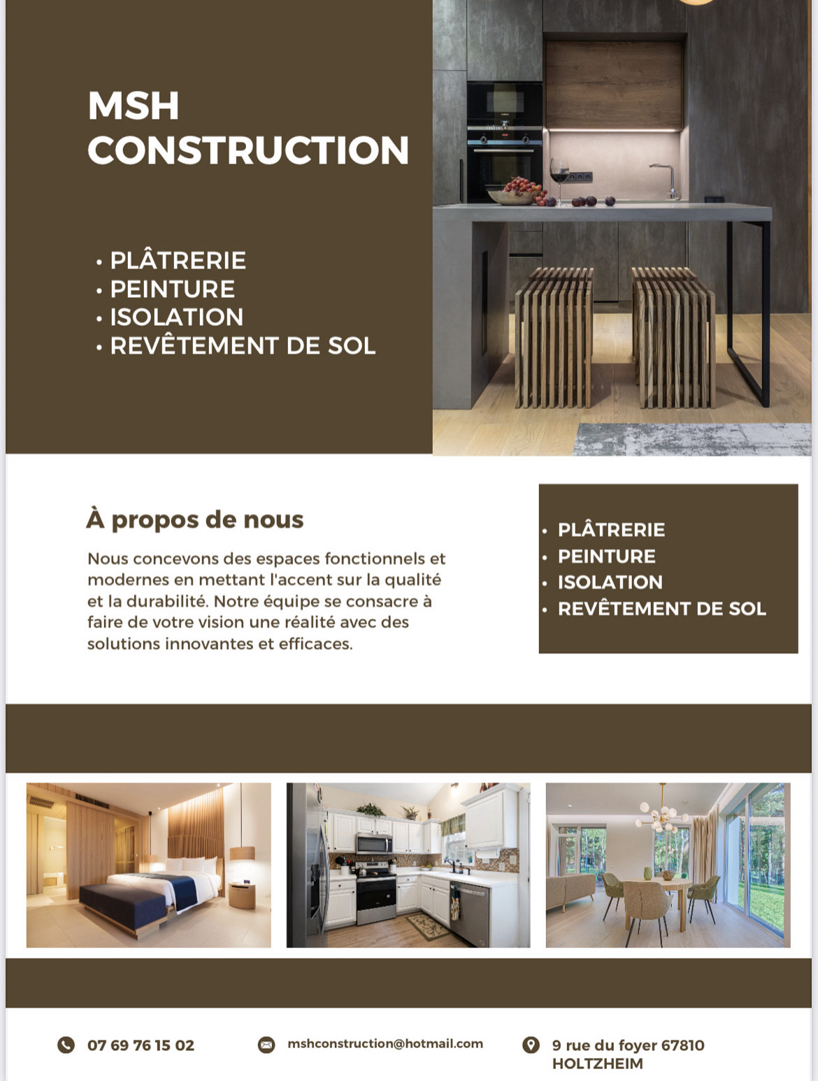 Présentation MSH Construction et exemples d’intérieurs